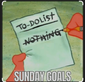 Sunday, Sunday, Sunday!